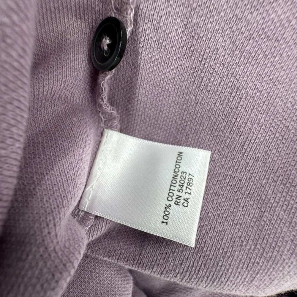 Banana Republic‎ Polo Shirt Mens XXL Purple Short Sleeve Cotton Elephant FLAW